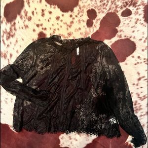 Lace layering top